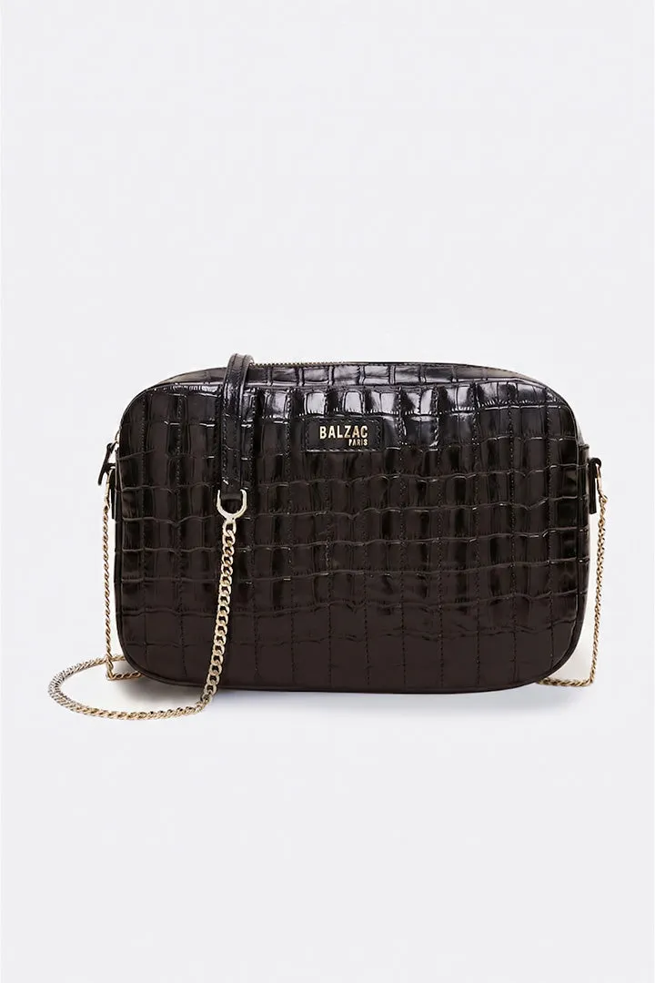 Sac Grand César noir embossé