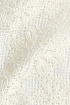 Top de plage façon crochet avec dos ouvert - Blanc — photo 5