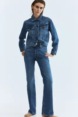 Bootcut High Jeans - Bleu denim — photo 2