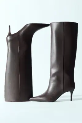 Bottes de hauteur genou - Marron foncé — photo 1