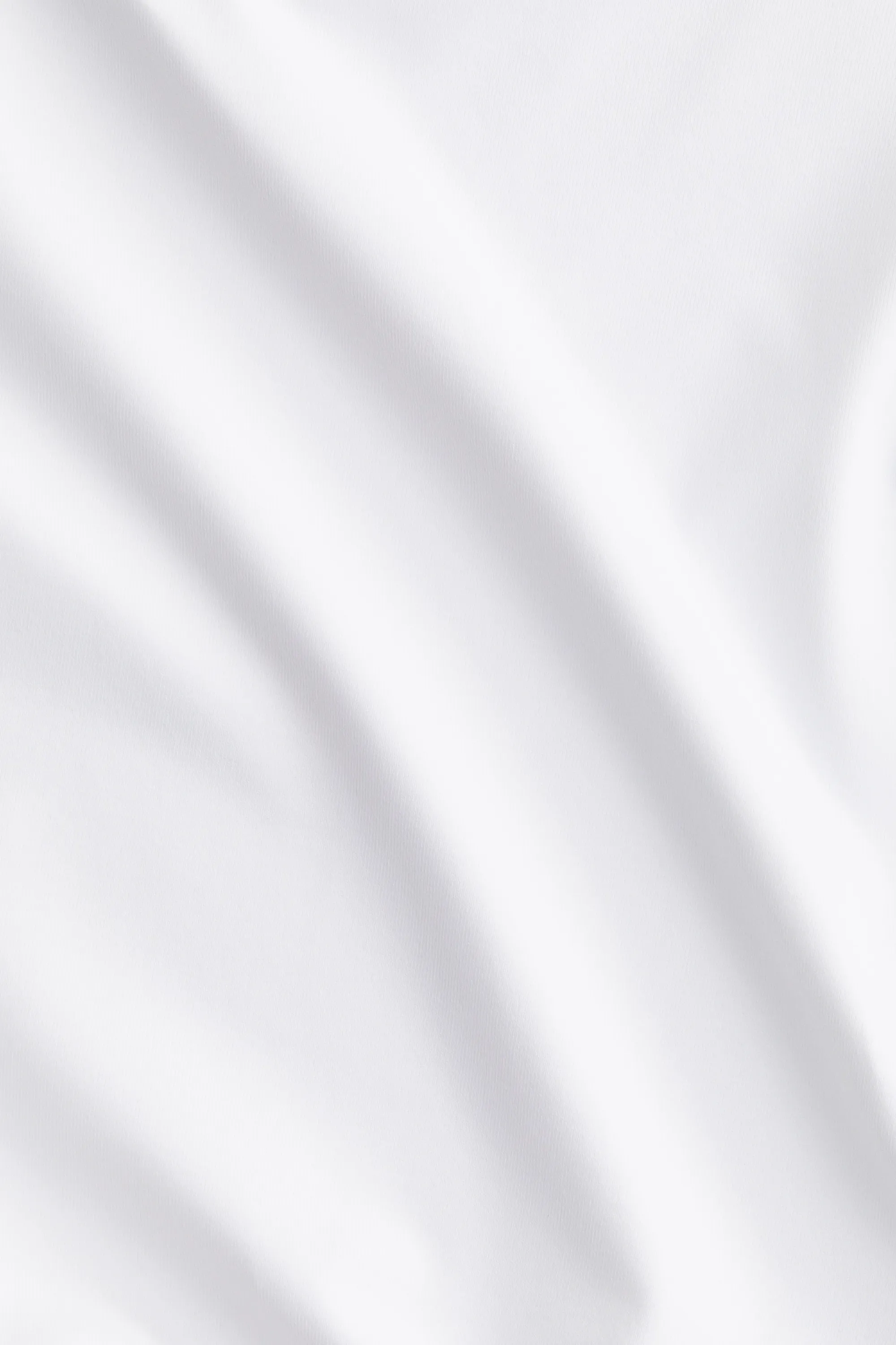 T-shirt Cropped en microfibre - Blanc