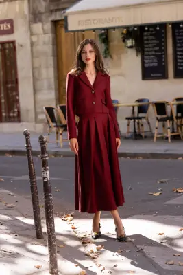 Madeline Jacket - Bordeaux — photo 4