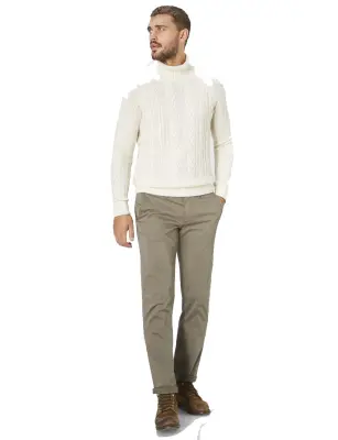 REDPOINT JASPER  GRANDE LONGUEUR CHINO Taupe — photo 4
