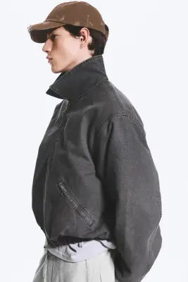 Veste mi-saison - Noir délavé — photo 5