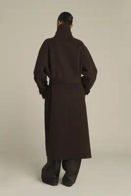MANTEAU JAMES MARRON FONCÉ — photo 2