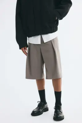 Bermuda Loose Fit - Grège — photo 2