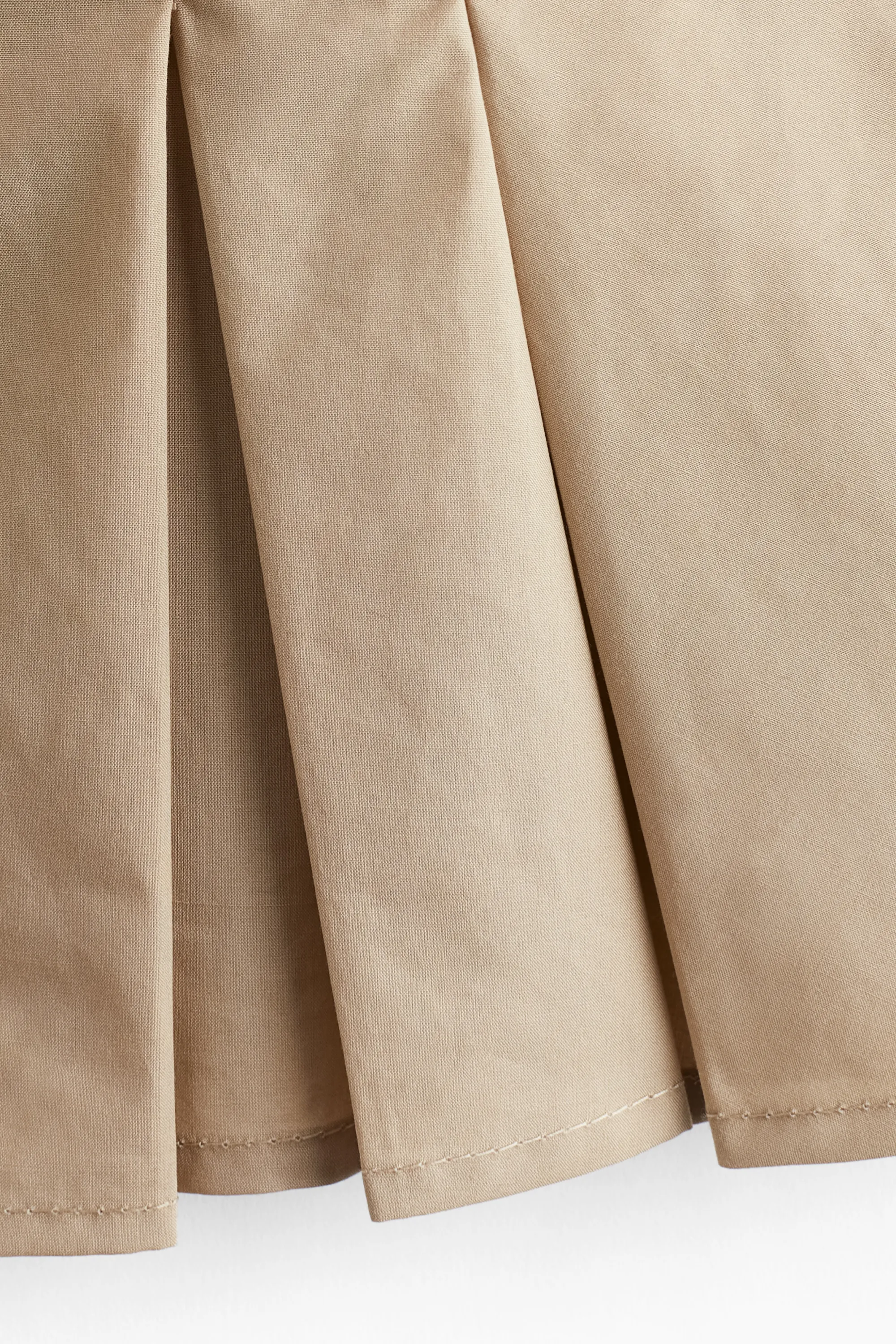 Top plissé à bretelles fines - Beige
