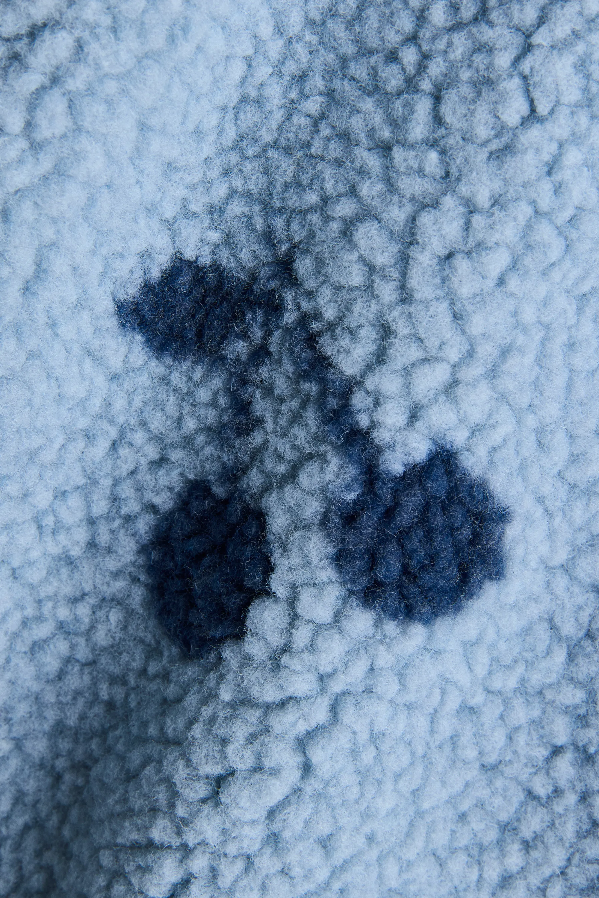 Veste imprimée en tissu Teddy bear - Bleu ancien clair/cerises