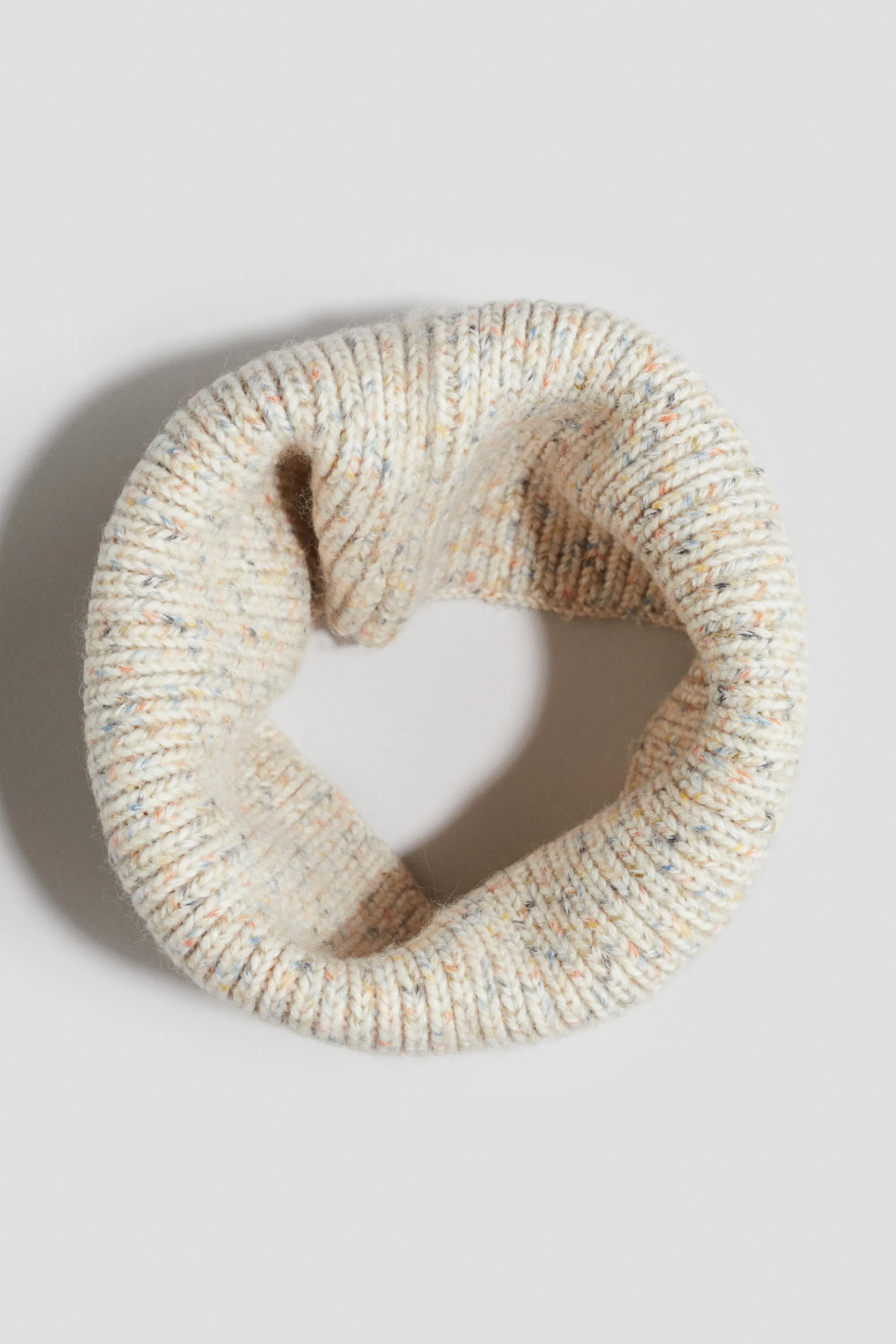 Snood en maille - Beige clair/multicolore