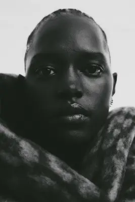 Jupe midi plissée - Gris foncé chiné — photo 4