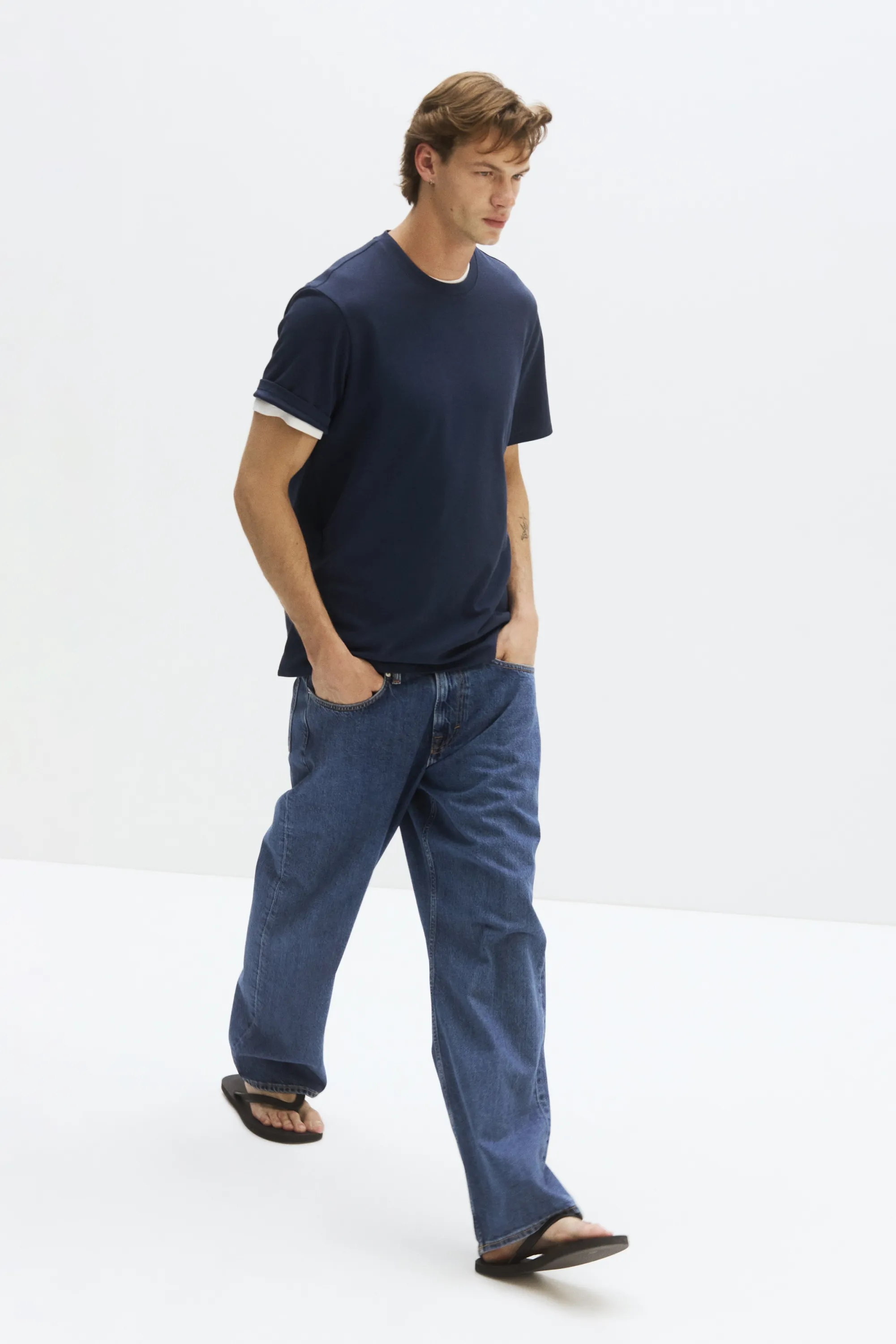 T-shirt Cooling Regular Fit - Bleu foncé