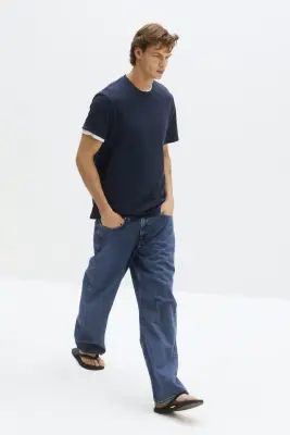 T-shirt Cooling Regular Fit - Bleu foncé — photo 1
