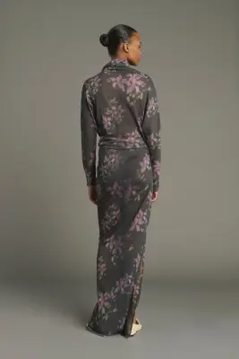 ROBE LOLA ANTHRACITE/VIOLET — photo 2