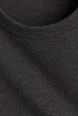 T-shirt en coton - Gris foncé chiné — photo 3