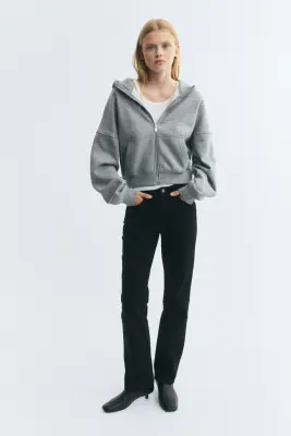 Veste à capuche zippée - Gris chiné — photo 2