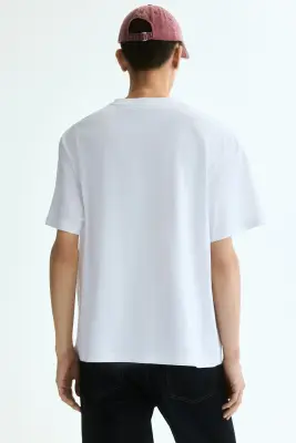 T-shirt imprimé Relaxed Fit - Blanc/Florida — photo 3