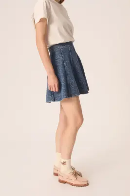 Jupe Lizandre Middle Blue — photo 5