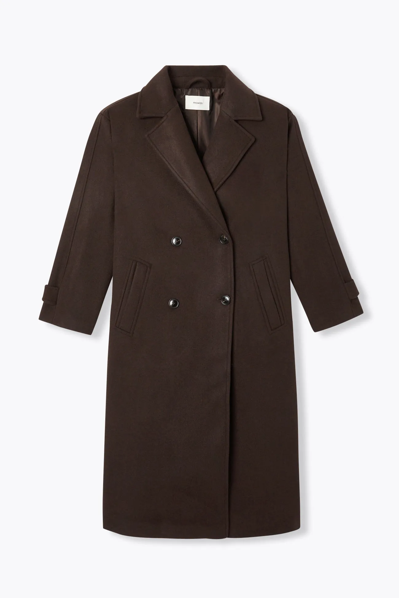 Manteau long croisé Femme