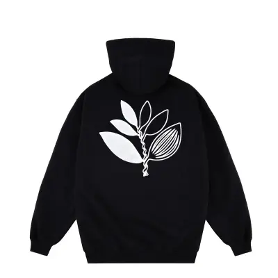 Sweatshirt Magenta Yin Zipped Hoodie – Black — photo 3