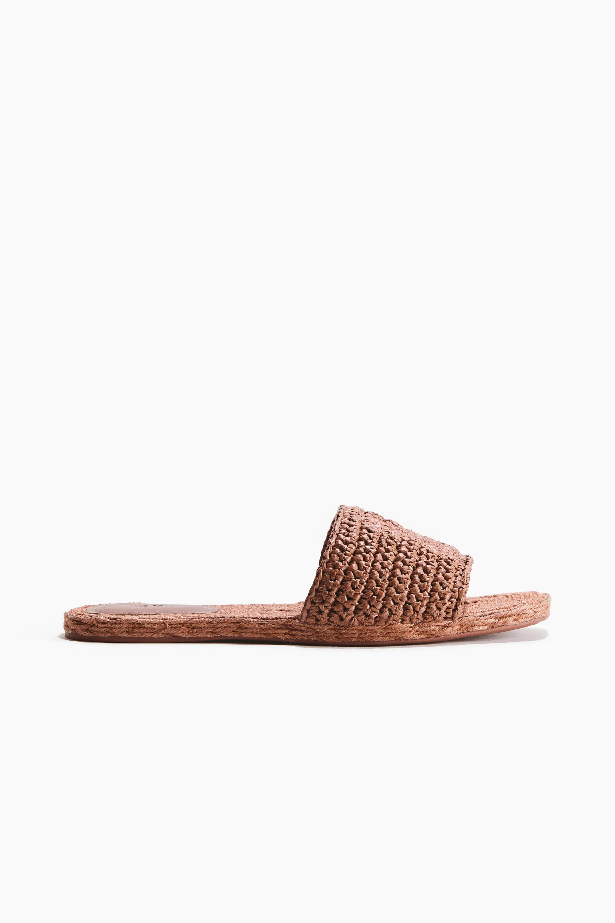 Sandales façon espadrilles - Rose poudré foncé