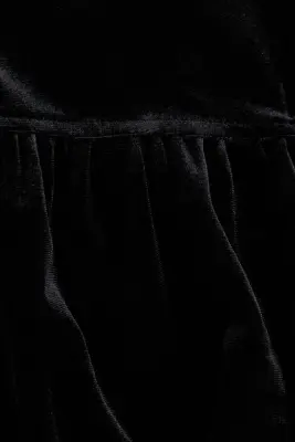 Veste zippée en velours maille - Noir — photo 4