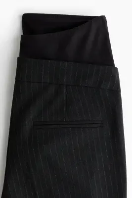 MAMA Pantalon bootcut - Gris foncé/rayures tennis — photo 5