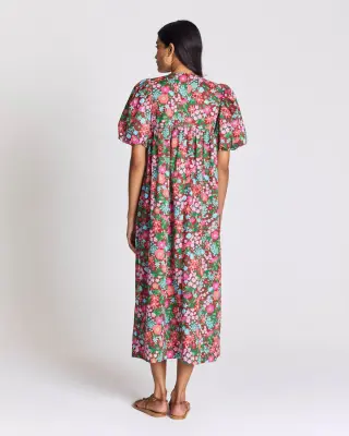 Robe Lavanda imprimé Liberty rose et bordeaux — photo 4