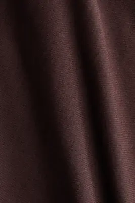 Robe sans manches en lin mélangé - Marron foncé — photo 3