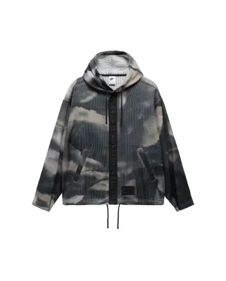 x Stussy Ghillie Allover Print Hoodie Multi-Color Anthracite — photo 1