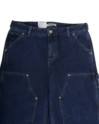 W Nashua Double Knee Pant Smith Denim Blue Stone Washed — photo 2