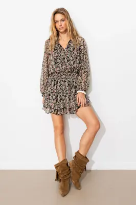 Robe courte imprimée Femme — photo 3