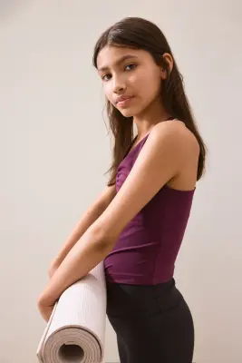 Débardeur de sport SoftMove™ - Prune lilas — photo 2