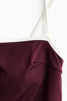 Maillot de bain paddé High Leg - Bordeaux — photo 4