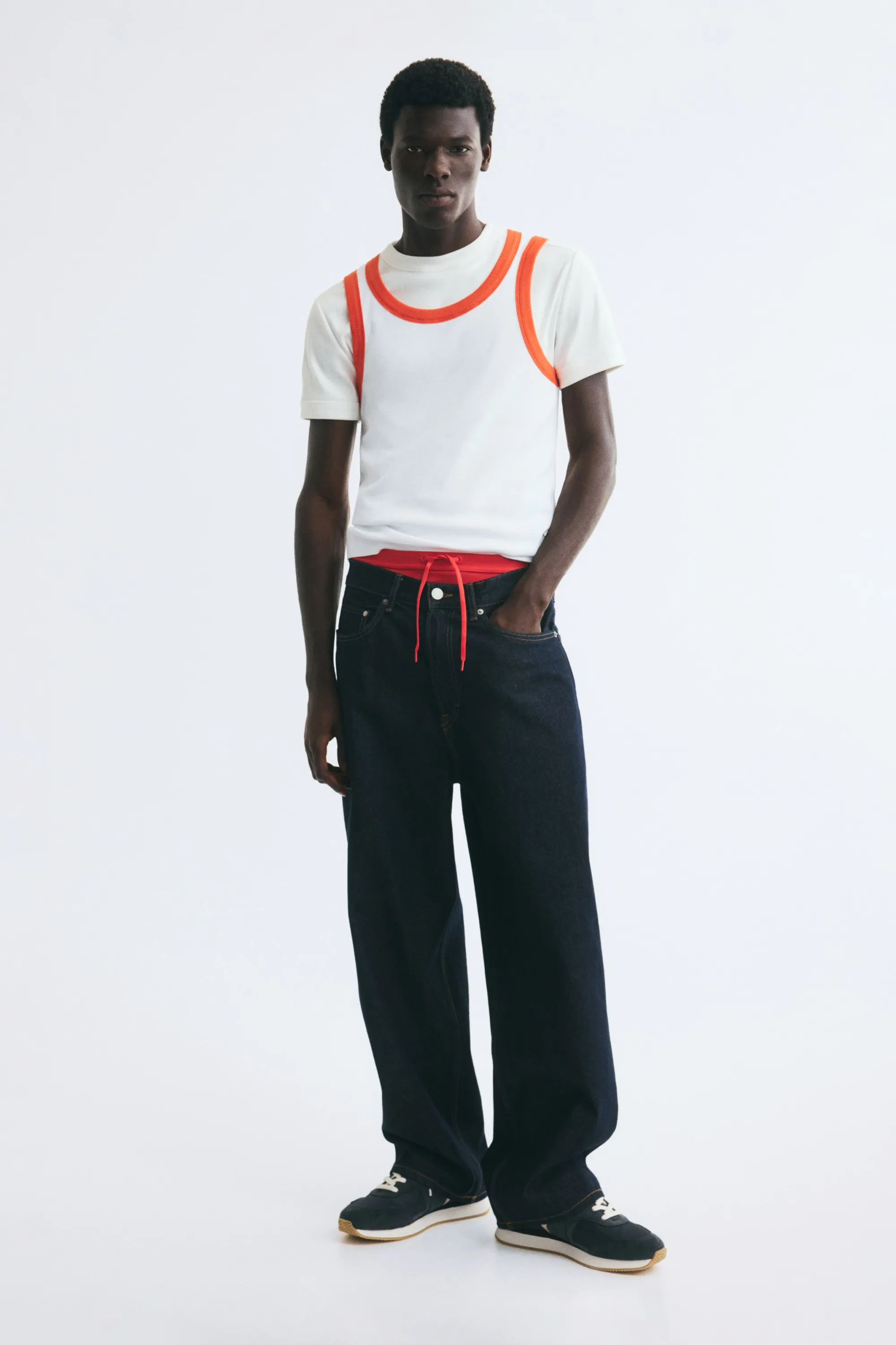 Débardeur Slim Fit en coton - Blanc