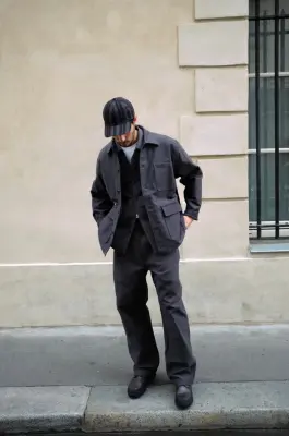 MAN-TLE – MENS JEBOK PANTS R21J6 – TARMAC MOLESKIN — photo 2