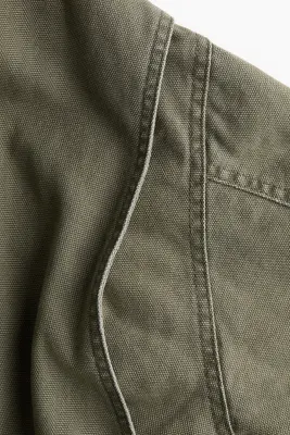 Veste matelassée en toile - Vert kaki — photo 4