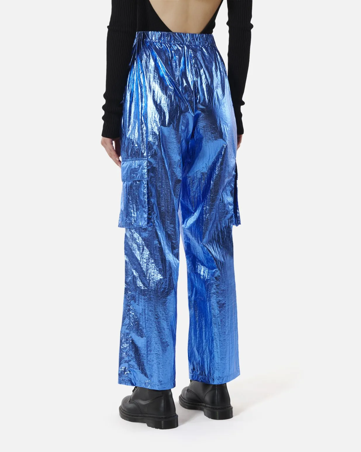 Pantalon Eminem bleu métallisé – Karma Koma