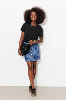 Pull fin manches courtes Femme — photo 4