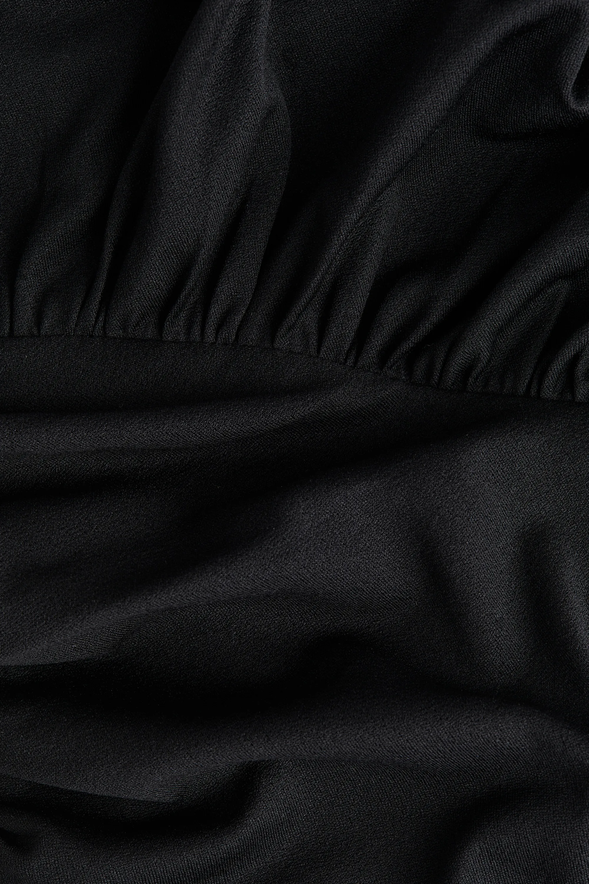 Body string asymétrique à effet drapé - Noir