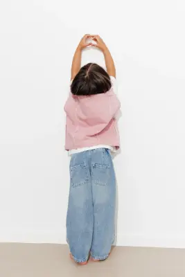 Veste jean color LEONIE enfant — photo 4
