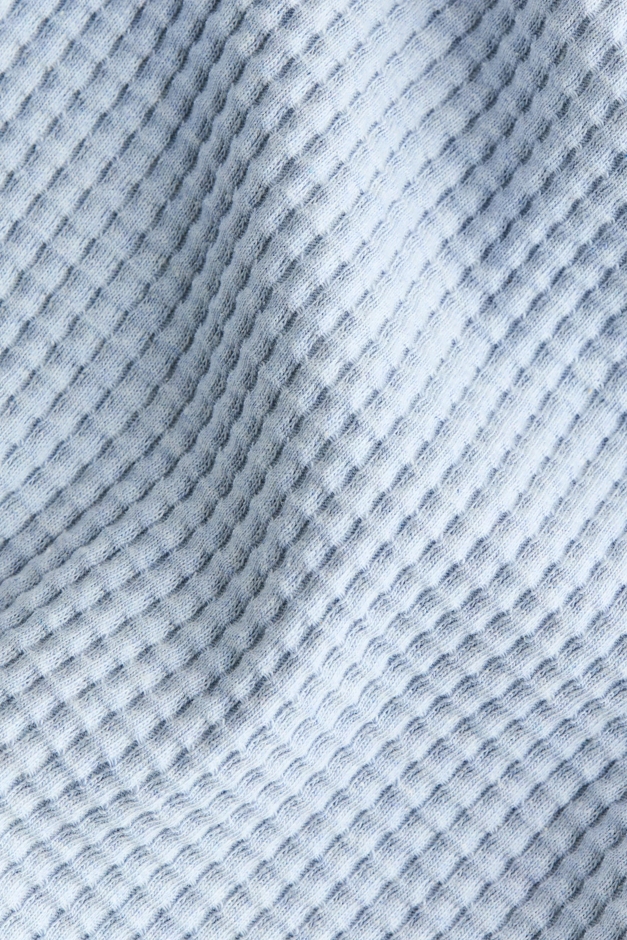 Ensemble 2 pièces en coton gaufré - Bleu clair