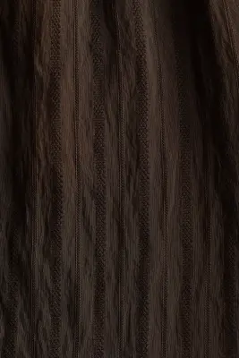 Pantalon texturé en viscose mélangée - Marron foncé — photo 3