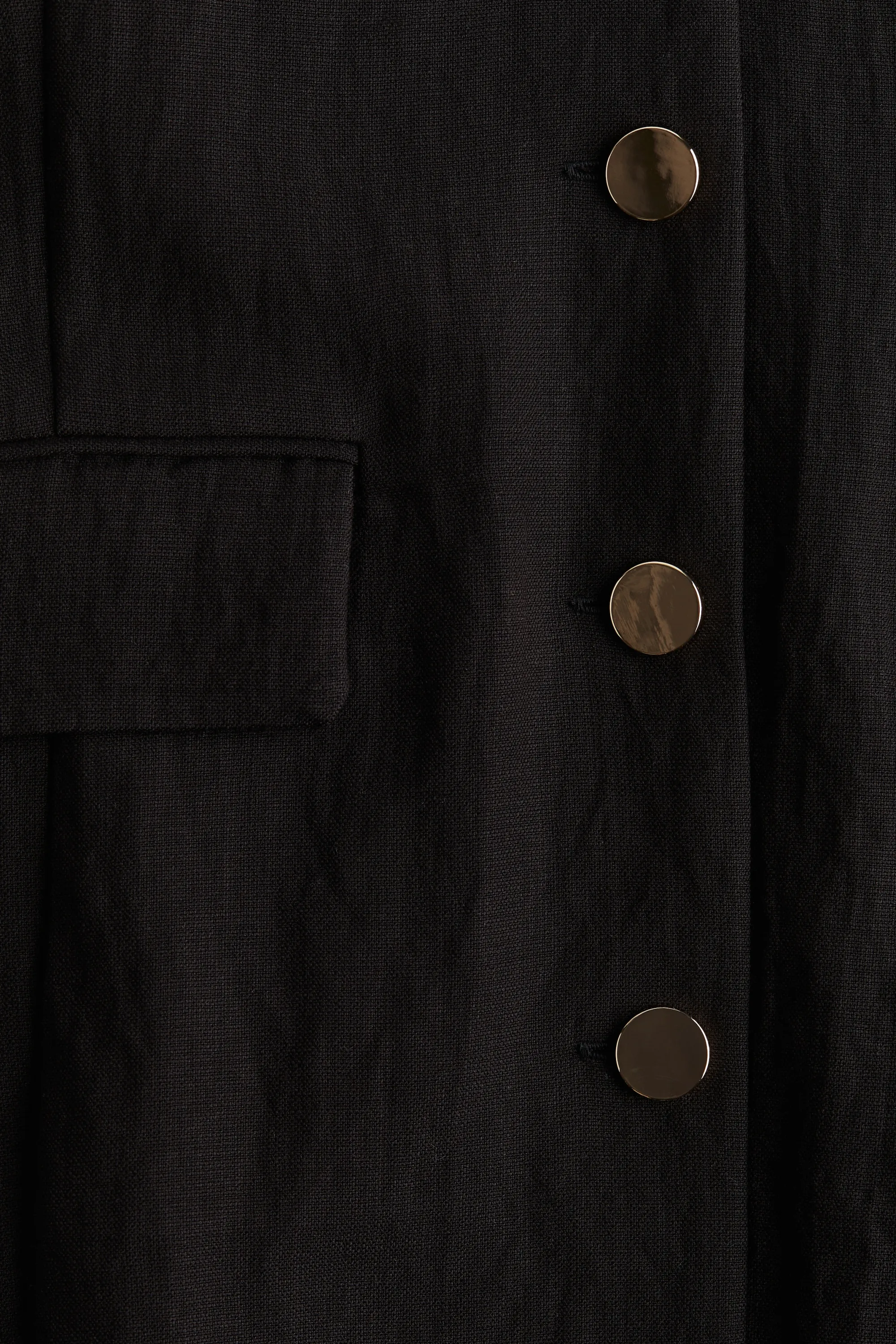 Robe à boutons - Noir