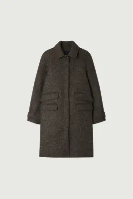 MANTEAU SIMBA MARRON/NOIR — photo 4