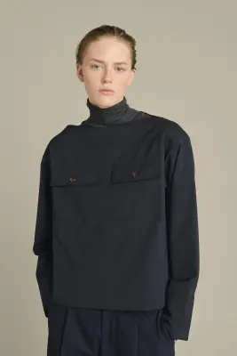 BLOUSE KACY BLEU NUIT — photo 3