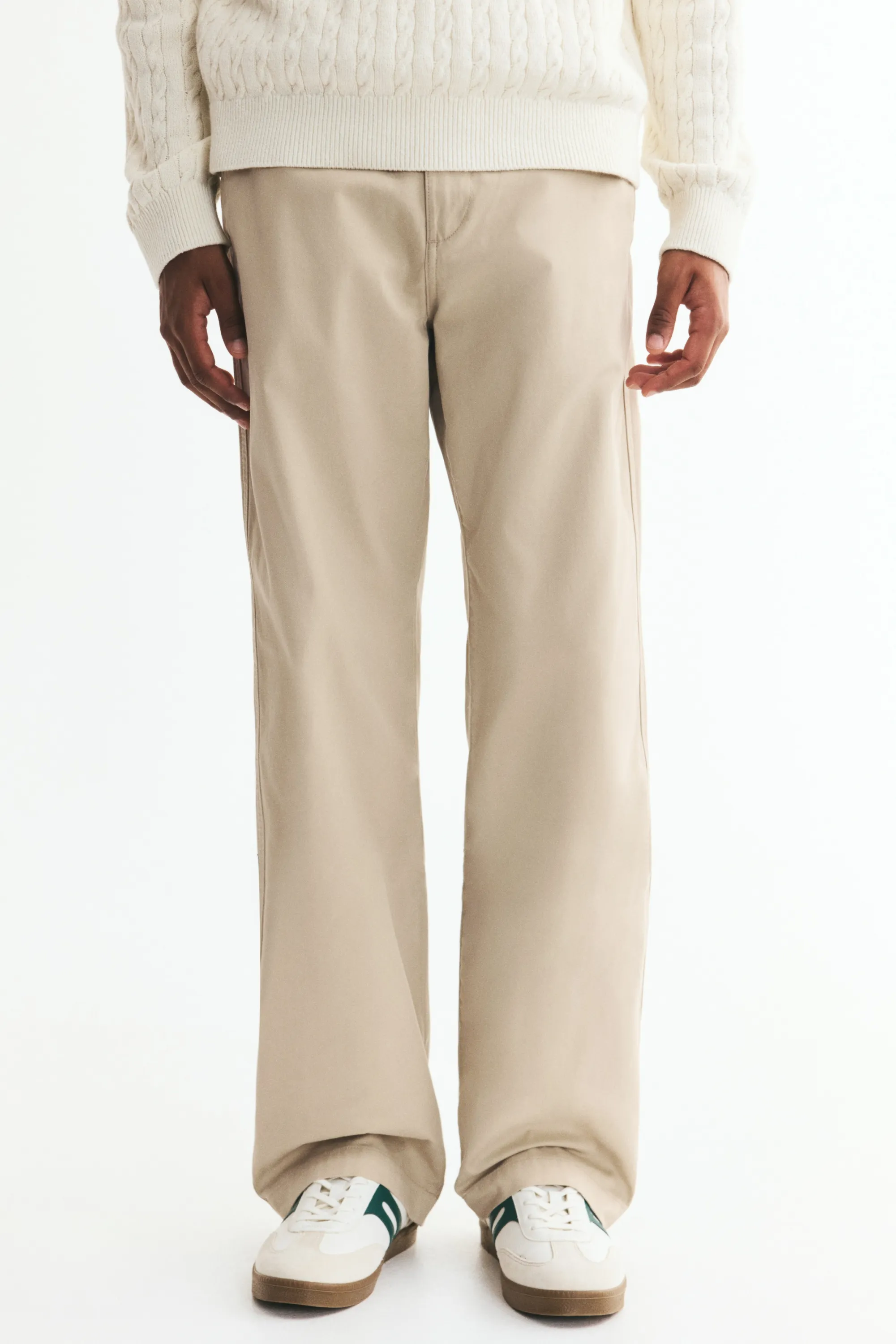 Chino Relaxed Fit en coton - Beige clair
