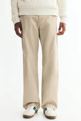 Chino Relaxed Fit en coton - Beige clair — photo 1
