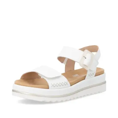 Sandales Remonte D3P53-80 Blanches - Lacets Grande Pointure Femme — photo 1