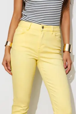 Pantalon slim en toile Femme — photo 5
