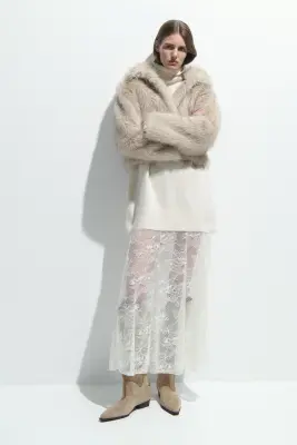 Bottes de hauteur genou - Beige — photo 1